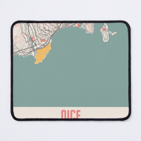 Item preview, Nice City Map Chalk Retro City Map Poster designed and sold by Peek-Designs.