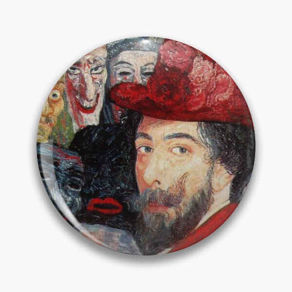 Item preview, James Ensor, 1860-1949 Belgium | Eccentric Elegance, Skeletons in Society, Dreams in Color, Surreal Spectacle  designed and sold by Bob-Studio.