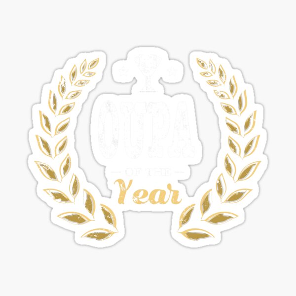 "Oupa Of Year Afrikaans Grandpa" Sticker by shoppzee Redbubble