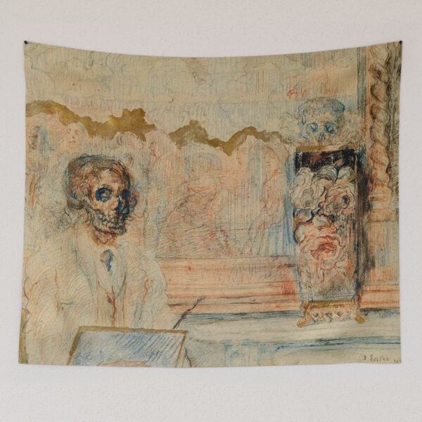 Item preview, James Ensor, 1860-1949 Belgium | Eccentric Elegance, Skeletons in Society, Dreams in Color, Surreal Spectacle  designed and sold by Bob-Studio.