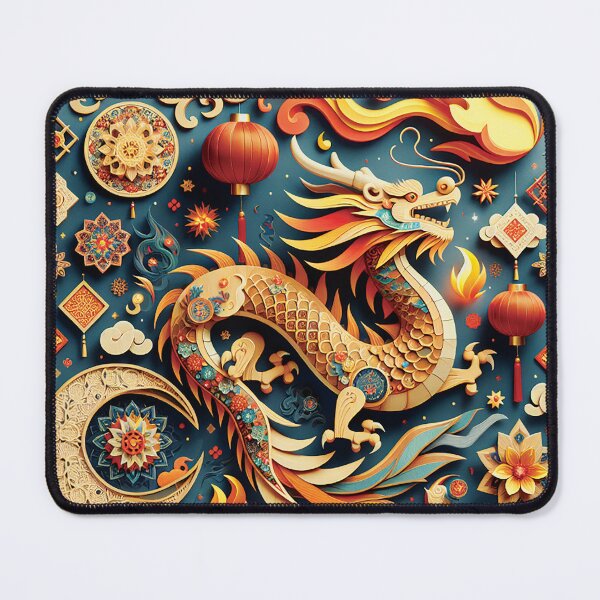 Item preview, Wooden Dragon 2024 Blue designed and sold by CalifaMedia.