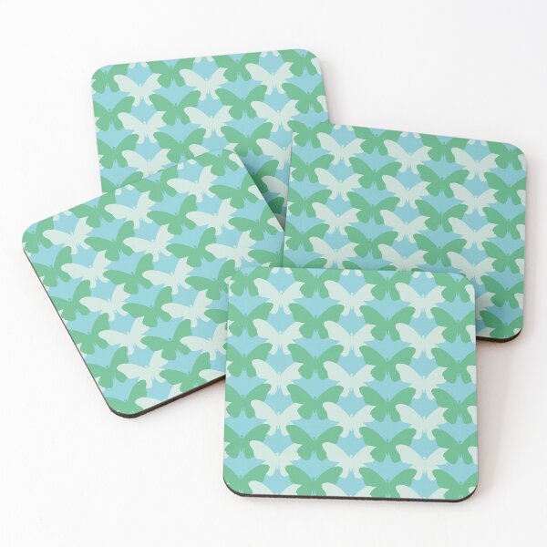 Item preview, GRACEFULLY GREEN BUTTERFLIES PATTERN designed and sold by Phanya-Style.