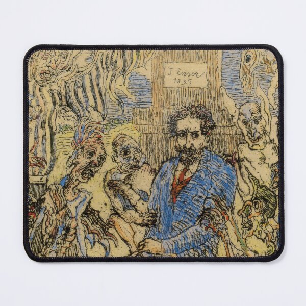 Item preview, James Ensor, 1860-1949 Belgium | Eccentric Elegance, Skeletons in Society, Dreams in Color, Surreal Spectacle  designed and sold by Bob-Studio.
