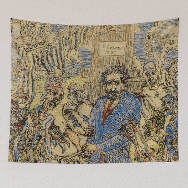 Item preview, James Ensor, 1860-1949 Belgium | Eccentric Elegance, Skeletons in Society, Dreams in Color, Surreal Spectacle  designed and sold by Bob-Studio.