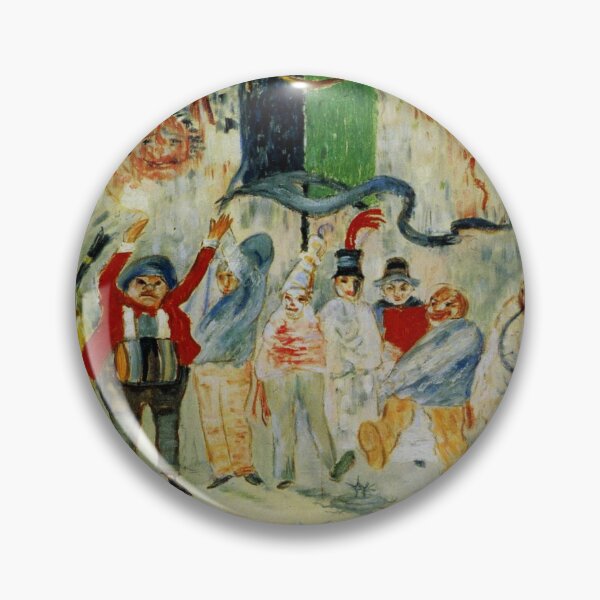 Item preview, James Ensor, 1860-1949 Belgium | Eccentric Elegance, Skeletons in Society, Dreams in Color, Surreal Spectacle  designed and sold by Bob-Studio.