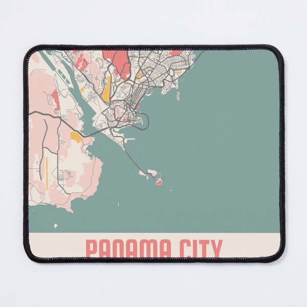 Item preview, Panama City City Map Chalk Retro City Map Poster designed and sold by Peek-Designs.