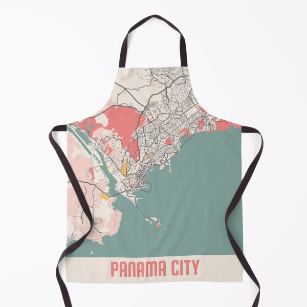 Item preview, Panama City City Map Chalk Retro City Map Poster designed and sold by Peek-Designs.