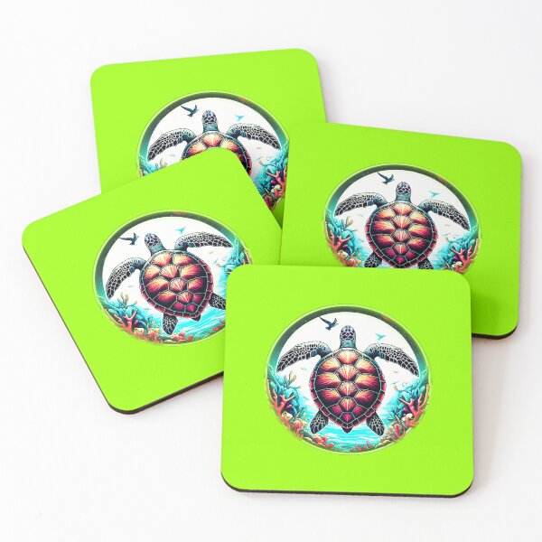 Item preview, REEF SEA TURTLE - #99FF00 designed and sold by Marlon Oseguera.