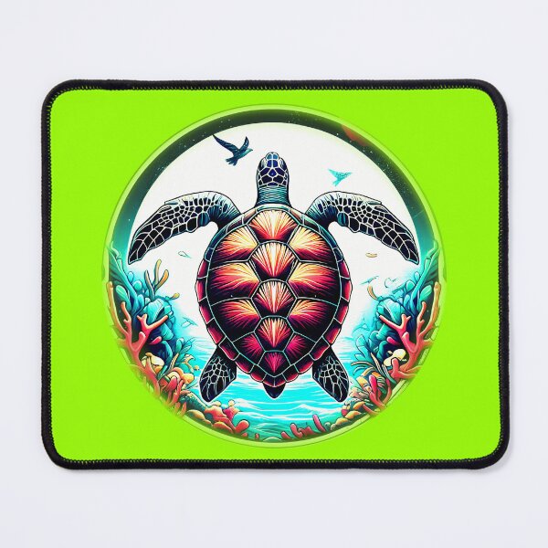 Item preview, REEF SEA TURTLE - #99FF00 designed and sold by Marlon Oseguera.