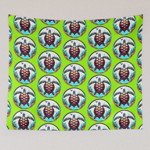 Item preview, REEF SEA TURTLE - #99FF00 designed and sold by Marlon Oseguera.