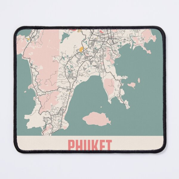 Item preview, Phuket City Map Chalk Retro City Map Poster designed and sold by Peek-Designs.