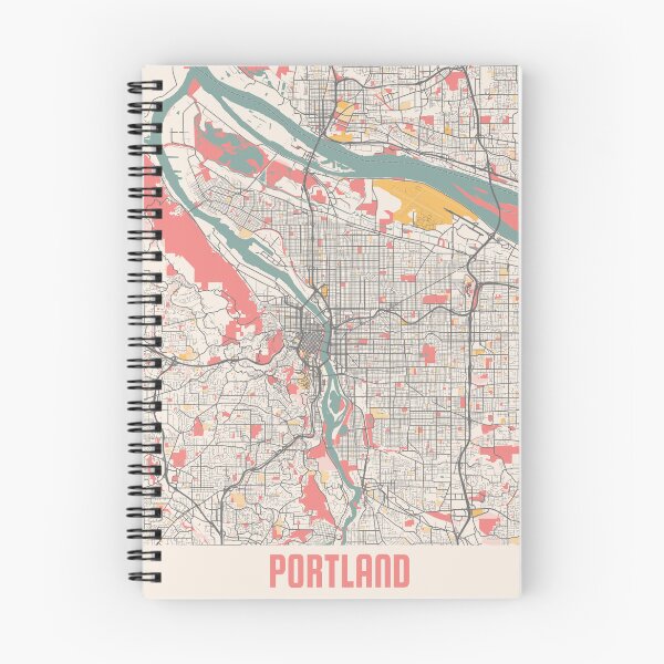 Item preview, Portland City Map Chalk Retro City Map Poster designed and sold by Peek-Designs.