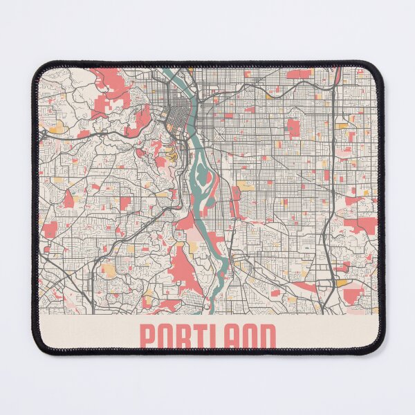 Item preview, Portland City Map Chalk Retro City Map Poster designed and sold by Peek-Designs.