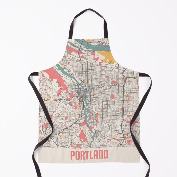 Item preview, Portland City Map Chalk Retro City Map Poster designed and sold by Peek-Designs.