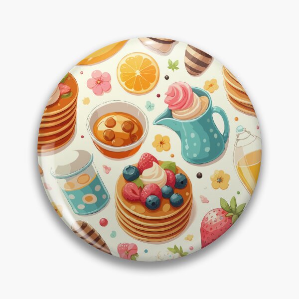 Item preview, Colorful Desserts Fruits and Beverages Pancake Lovers  designed and sold by Stick-Artistry.