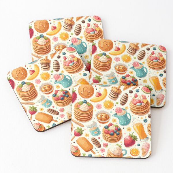 Item preview, Colorful Desserts Fruits and Beverages Pancake Lovers  designed and sold by Stick-Artistry.