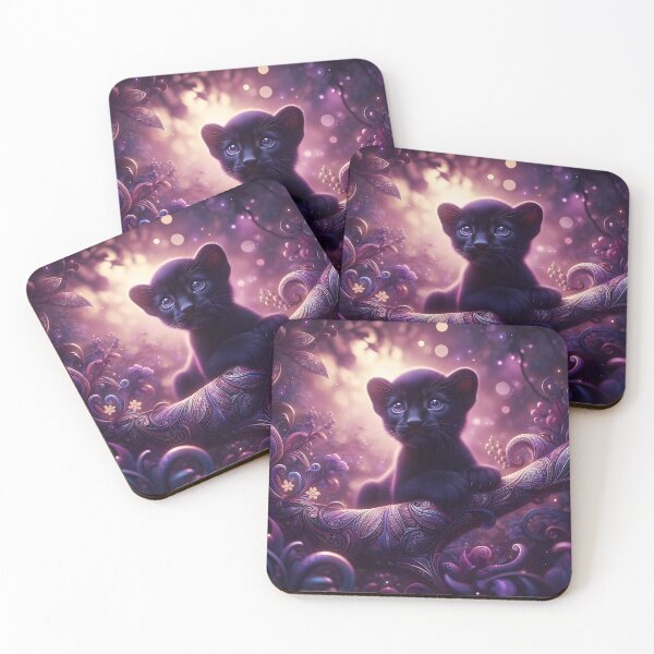 Item preview, Black Panther in Purple hues  designed and sold by ki-mer-a.