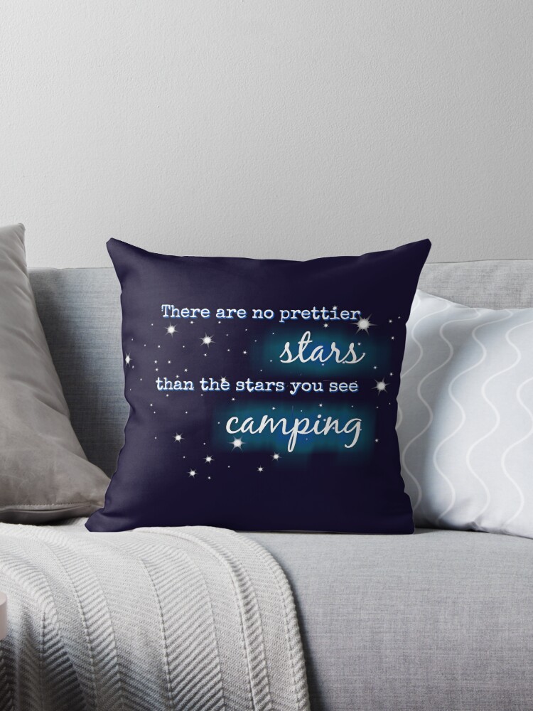camping themed throw pillows