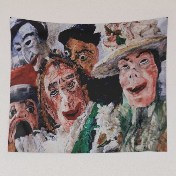 Item preview, James Ensor, 1860-1949 Belgium | Eccentric Elegance, Skeletons in Society, Dreams in Color, Surreal Spectacle  designed and sold by Bob-Studio.
