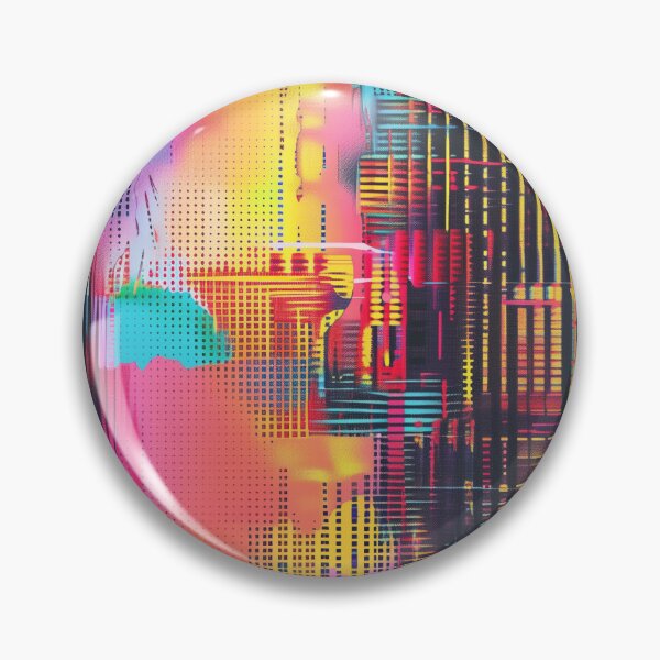 Item preview, Digital Dreamscape: Neon Glitch City designed and sold by Chreggie.