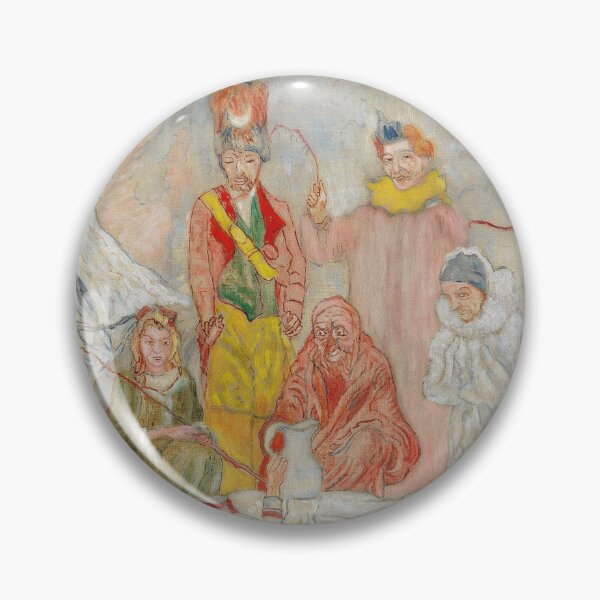 Item preview, James Ensor, 1860-1949 Belgium | Eccentric Elegance, Skeletons in Society, Dreams in Color, Surreal Spectacle  designed and sold by Bob-Studio.