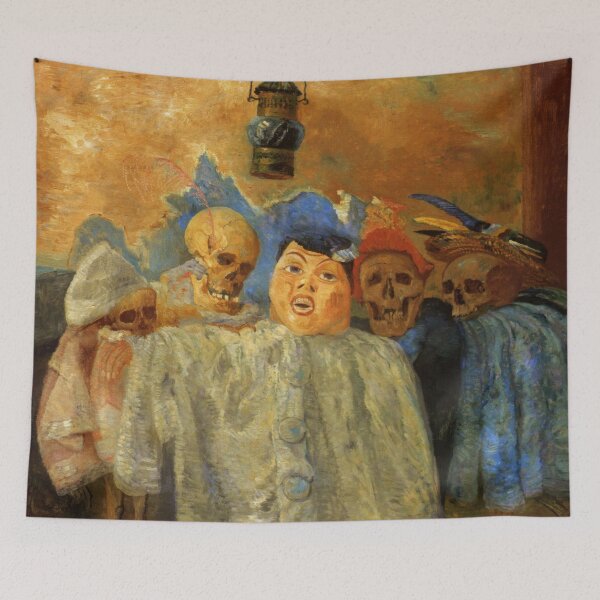 Item preview, James Ensor, 1860-1949 Belgium | Eccentric Elegance, Skeletons in Society, Dreams in Color, Surreal Spectacle  designed and sold by Bob-Studio.