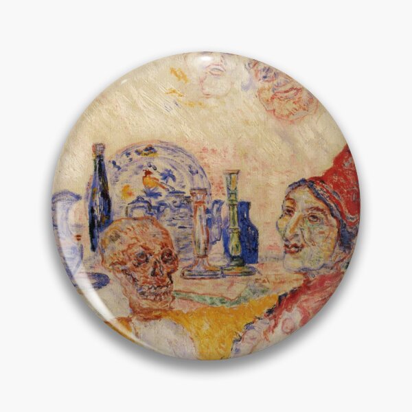 Item preview, James Ensor, 1860-1949 Belgium | Eccentric Elegance, Skeletons in Society, Dreams in Color, Surreal Spectacle  designed and sold by Bob-Studio.