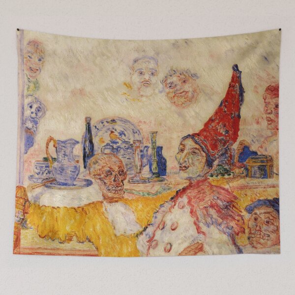Item preview, James Ensor, 1860-1949 Belgium | Eccentric Elegance, Skeletons in Society, Dreams in Color, Surreal Spectacle  designed and sold by Bob-Studio.