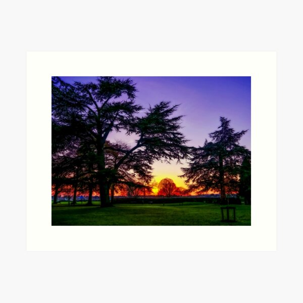 Sunset landscape Art Print