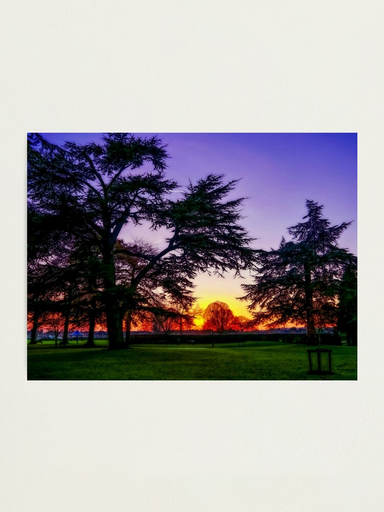 Alternate view of Sunset landscape Photographic Print