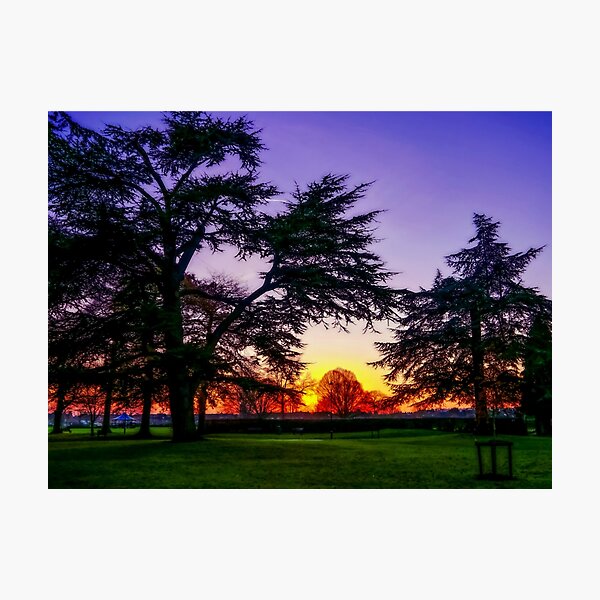Sunset landscape Photographic Print