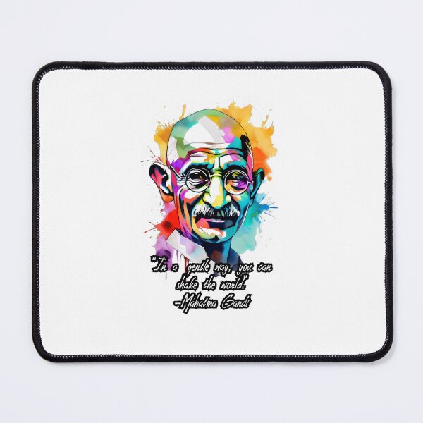 Item preview, Shaking the World: Abstract Gandhi Portrait designed and sold by MillennialVibe.