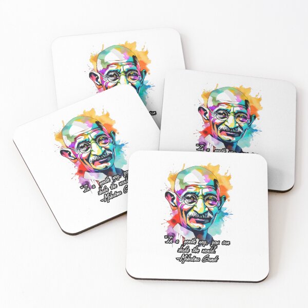 Item preview, Shaking the World: Abstract Gandhi Portrait designed and sold by MillennialVibe.