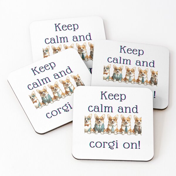 Item preview, keep calm and corgi on! designed and sold by TrendingDan.