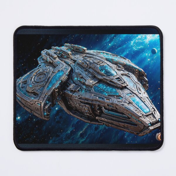Item preview, A Borlian Cruiser Beautiful AI Concept Sci-Fi Space Art by Xzendor7 designed and sold by Xzendor7 Digital Art Creations.