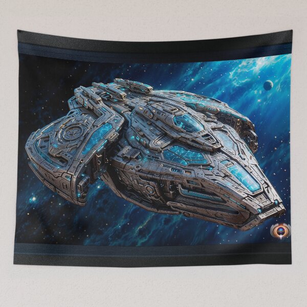 Item preview, A Borlian Cruiser Beautiful AI Concept Sci-Fi Space Art by Xzendor7 designed and sold by Xzendor7 Digital Art Creations.