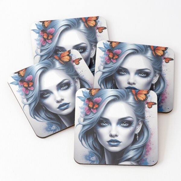 Item preview, Metamorphosis Muse: Portrait of a Butterfly Enchantress designed and sold by Vitalka-uk.
