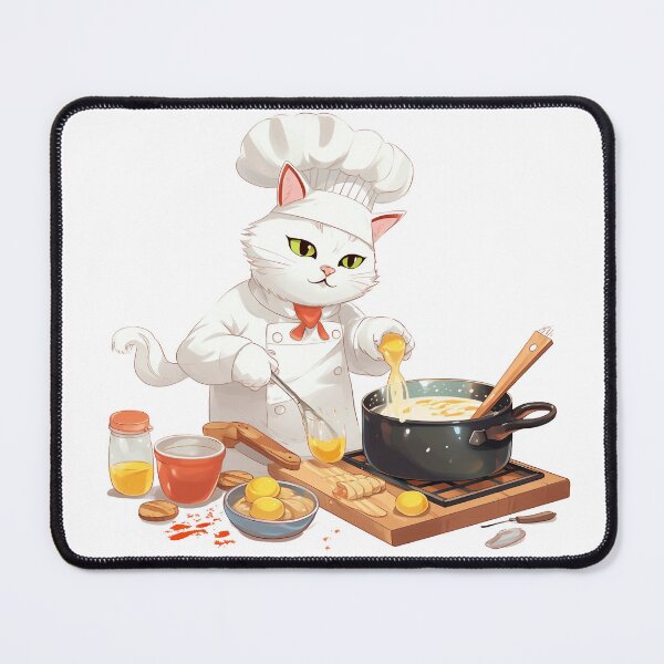 Item preview, cat cooking breakfast designed and sold by GeauxTigs225.