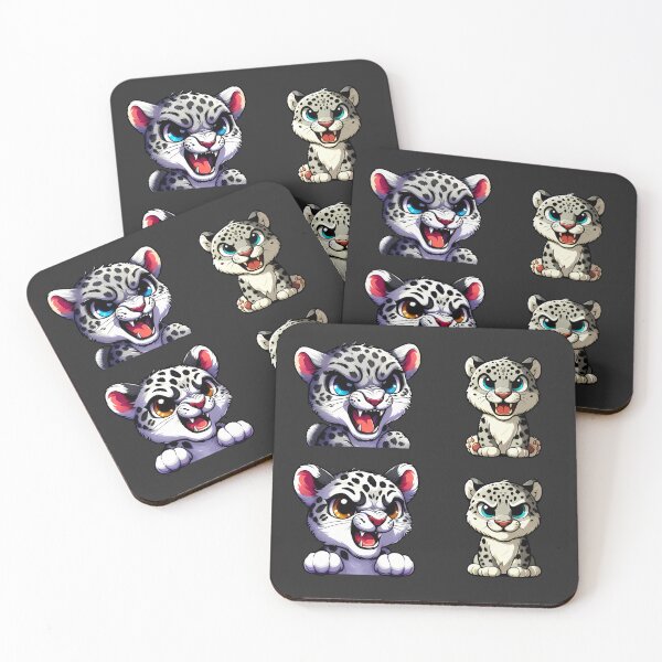 Item preview, Perfect Cute and Angry Snow Leopards designed and sold by Irbisinthebox.
