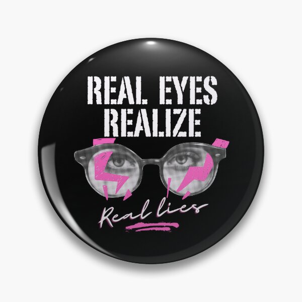 Item preview, Streetwear Real Eyes Realize Real Lies Funny Saying designed and sold by rewingjadeArt.
