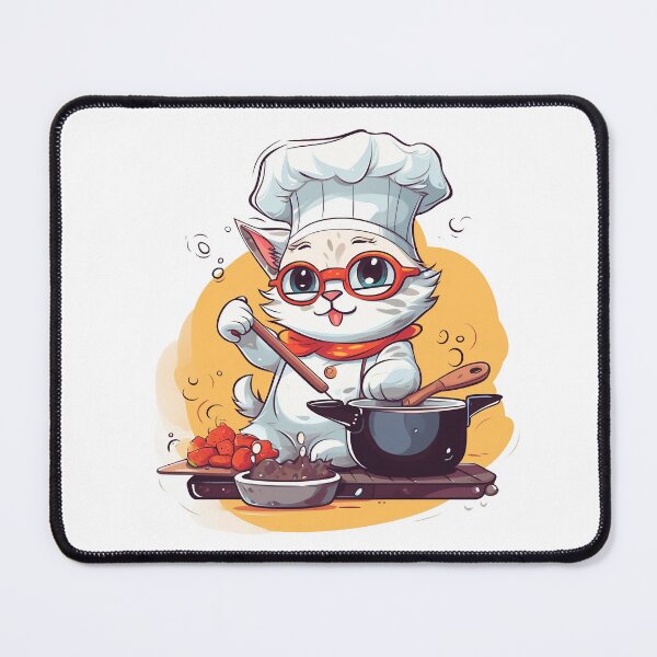 Item preview, just a kitty cooking some food designed and sold by GeauxTigs225.