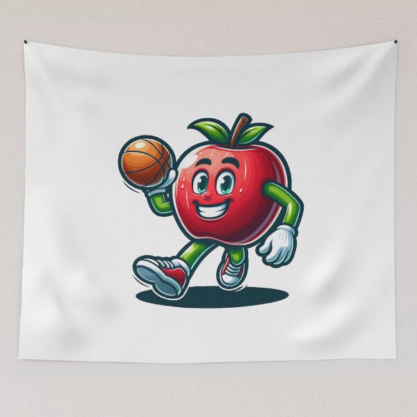 Item preview, manzana el jugador de baloncesto designed and sold by FerdiEverywhere.