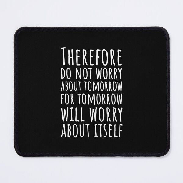 Item preview, Bible verse about worry and stress designed and sold by Minimalist Quotes and Sayings.