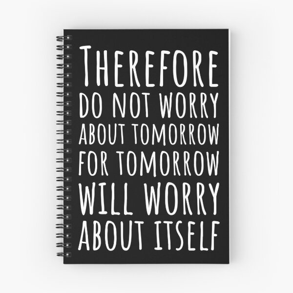 Item preview, Bible verse about worry and stress designed and sold by Minimalist Quotes and Sayings.