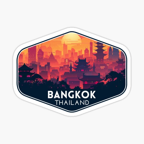 Item preview, Bangkok Thailand Travel Art designed and sold by electricninja.