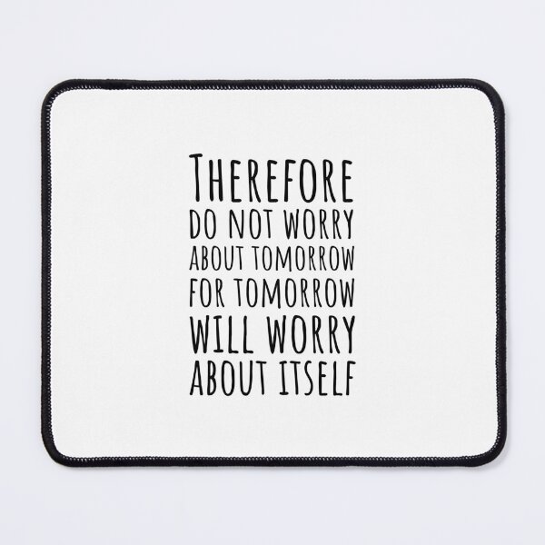 Item preview, Bible verse about worry and stress designed and sold by Minimalist Quotes and Sayings.