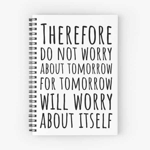 Item preview, Bible verse about worry and stress designed and sold by Minimalist Quotes and Sayings.