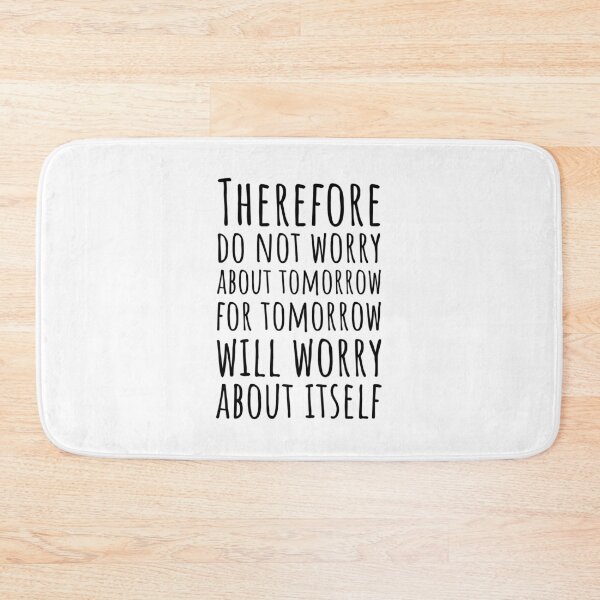 Item preview, Bible verse about worry and stress designed and sold by Minimalist Quotes and Sayings.