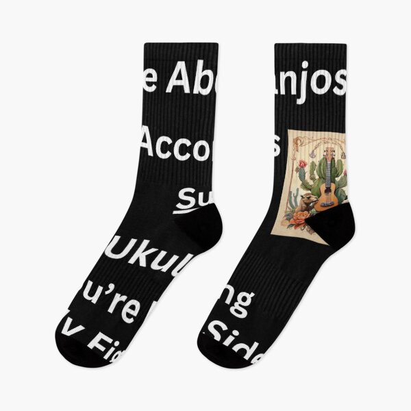 Item preview, Jokes About Banjos, Accordions Sure! Ukuleles? You're Walking on My Fighting Side designed and sold by MudmanExpress.