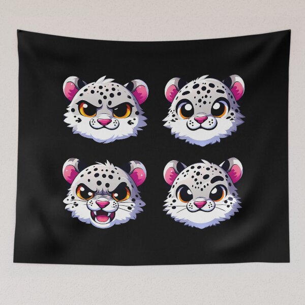Item preview, Perfect Cute and Angry Snow Leopards designed and sold by Irbisinthebox.